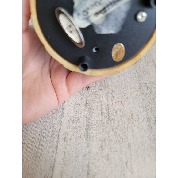 Unique folk art Santa Claus winds up music figure Xmas polar bear - Picture 8 of 8